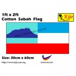 30cm X 60cm Cotton Sabah Flag